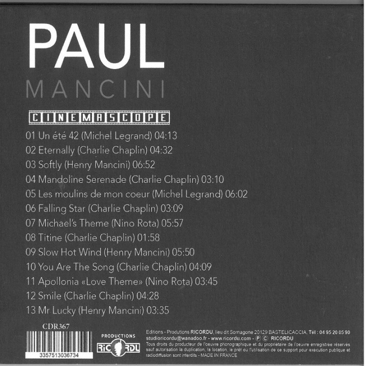 Paul MANCINI - CINEMASCOPE